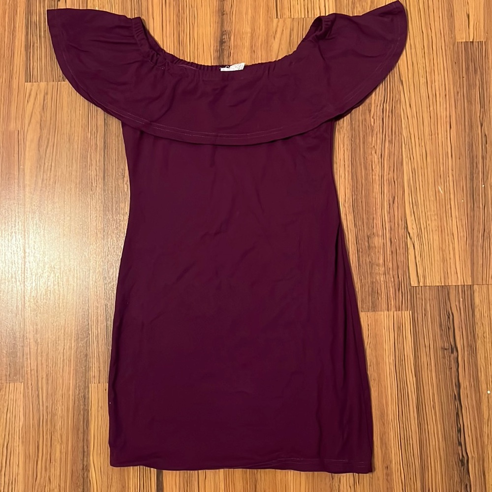 Off shoulder mini dress